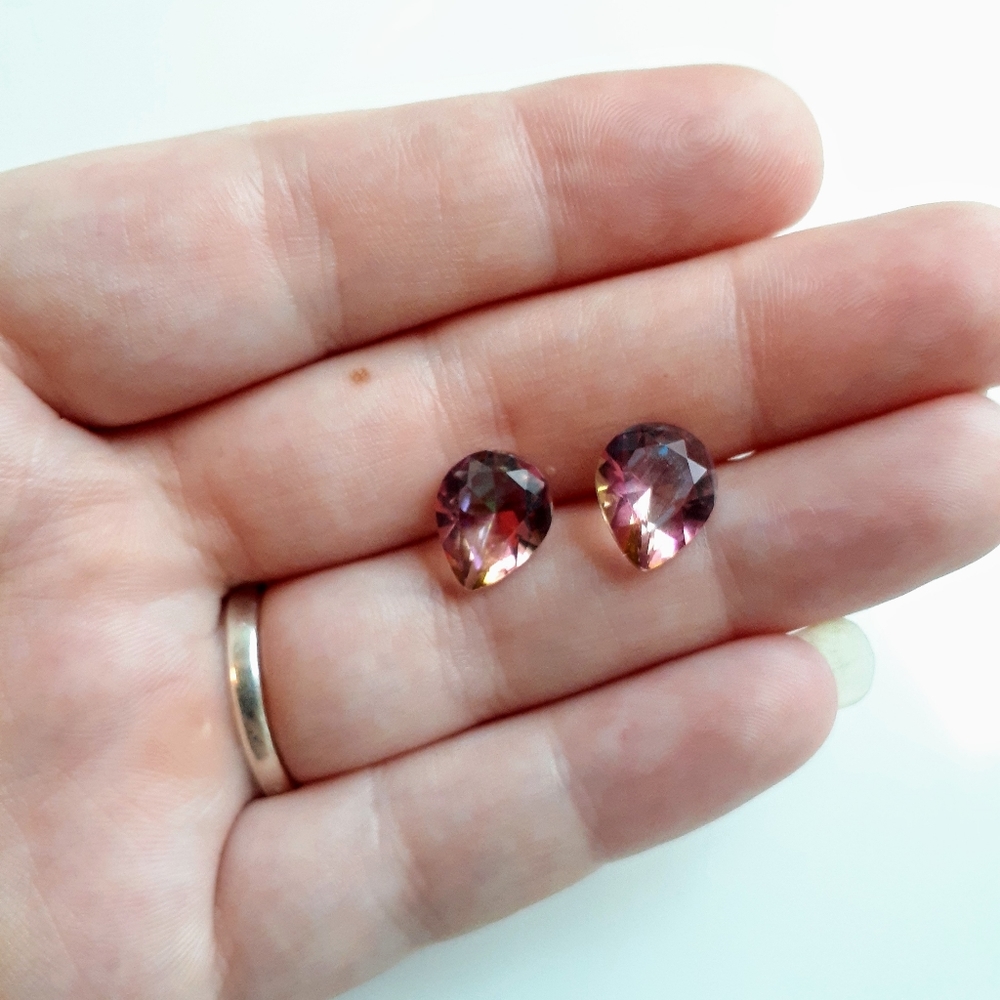 Mystic topaz  matching pair